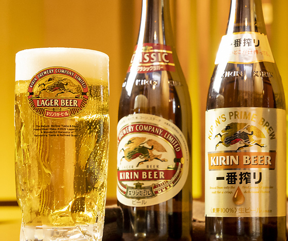 全コース“生ビール”込みの飲み放題付き！